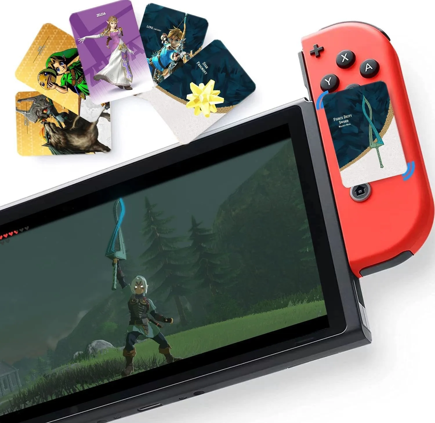 Zelda amiibosカード、kingdoの涙、zeldaの凡例、最新のインバルーディング、新しいスタイル、40個