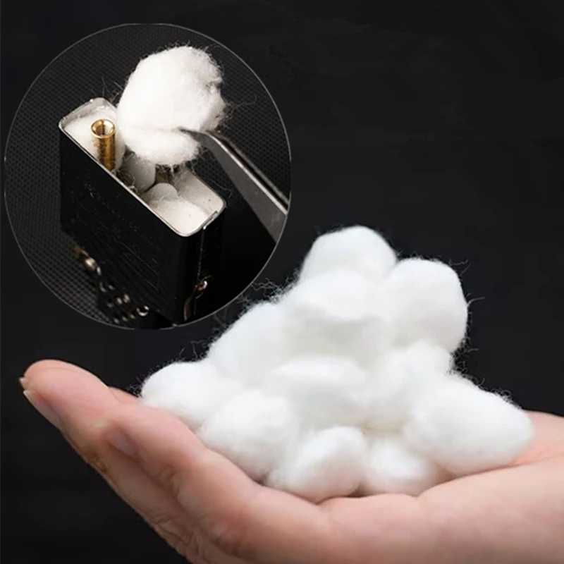 

30pcs/Lot Oil Absorbent Storage Cotton For Zippo Zorro Kerosene Lighter Universal Replace Repair Accessory Inner Tank Fill Part