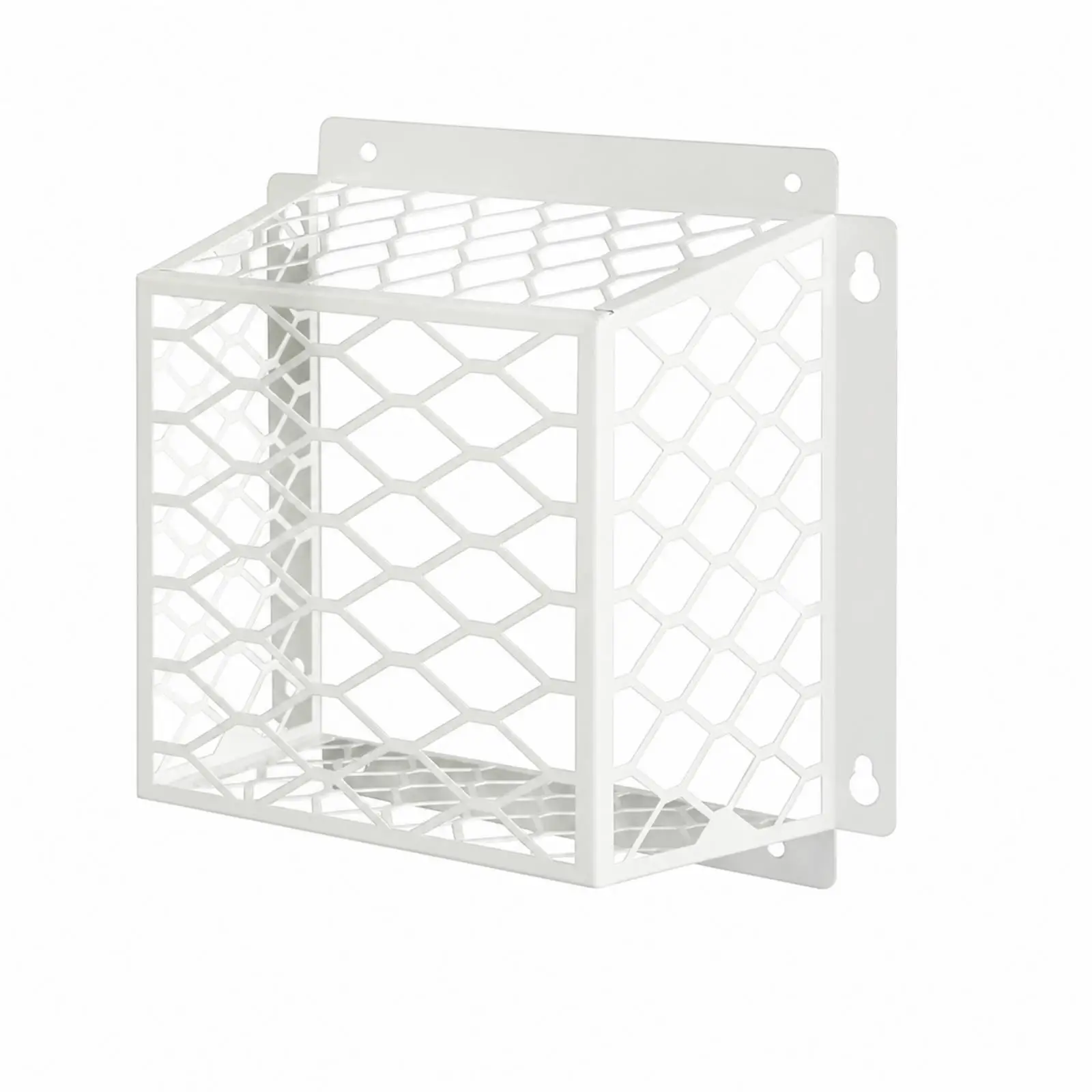 Carbon Steel Vent Cover with Mesh Cage Sturdy Rectangular Vent Guard with Mounting Flanges Rust-Resistant for Laundry Areas