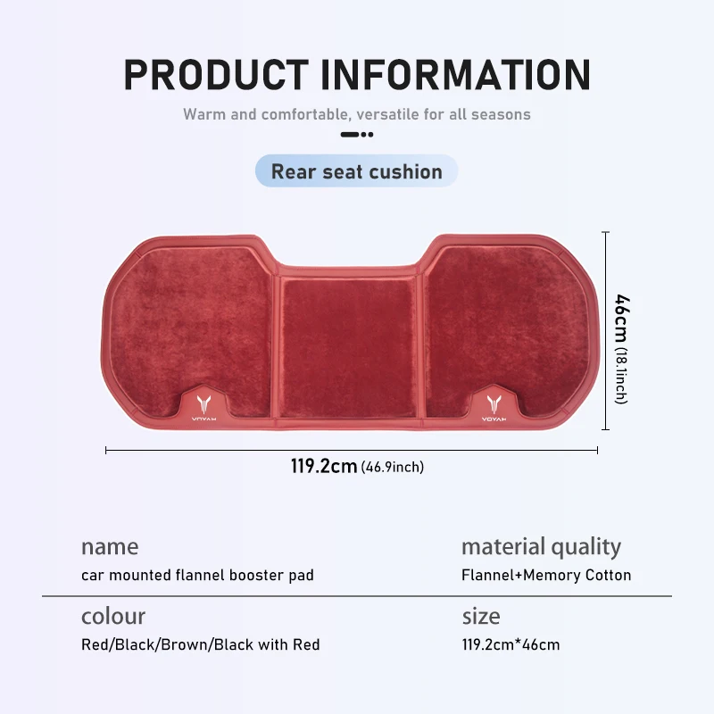 Cuscino coprisedile invernale per auto cuscino Booster in flanella calda per Voyah FREE 2021 2022 2023