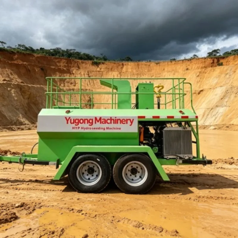 30m Spray Range Hydroseeder Machine Grass Seed Planting Sprayer for Expressway