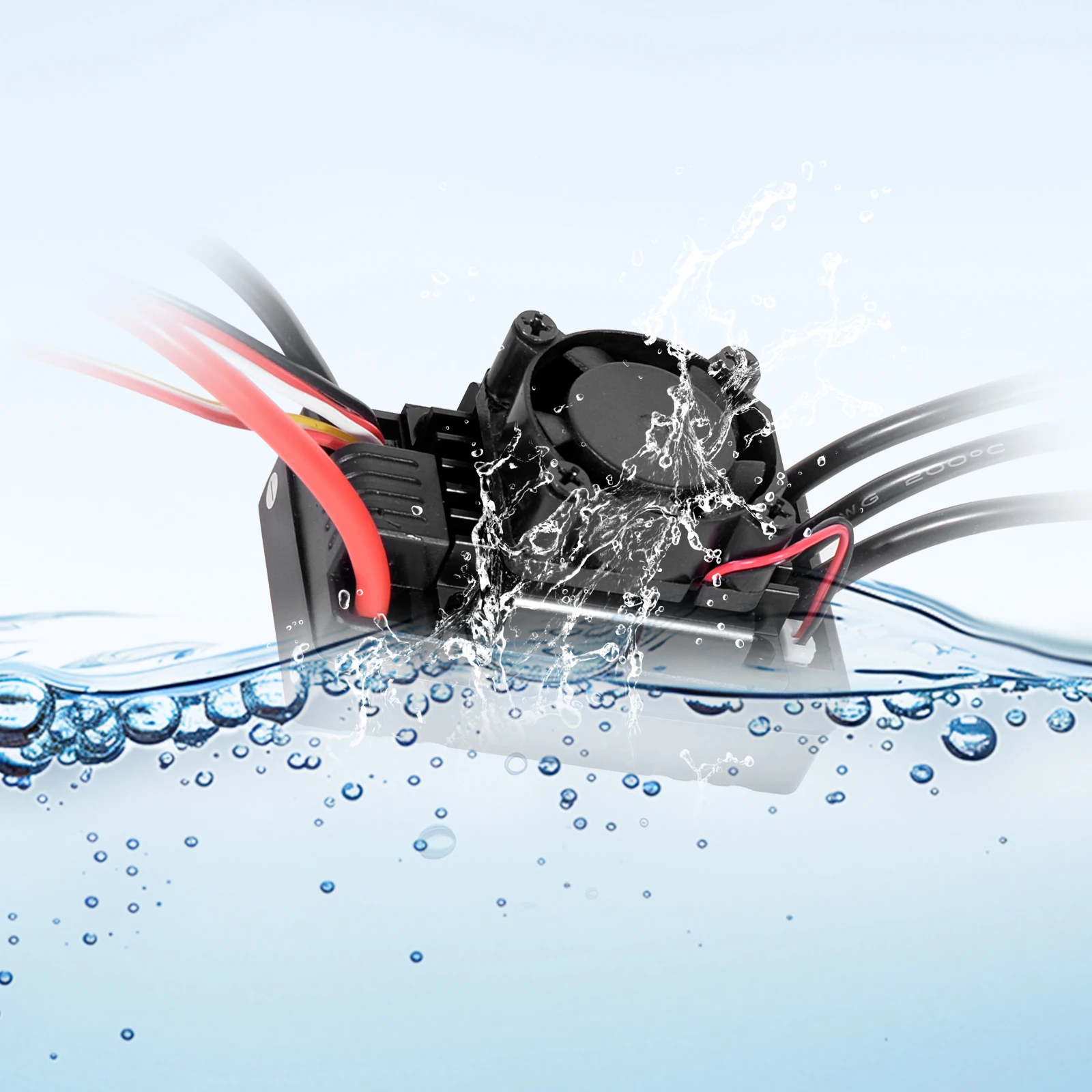 

RC 60A Водонепроницаемый индукционный бесщеточный ESC 2-3S Поддержка программирования для 1/10 1/12 RC Car F540 3650 Бесщеточный двигатель