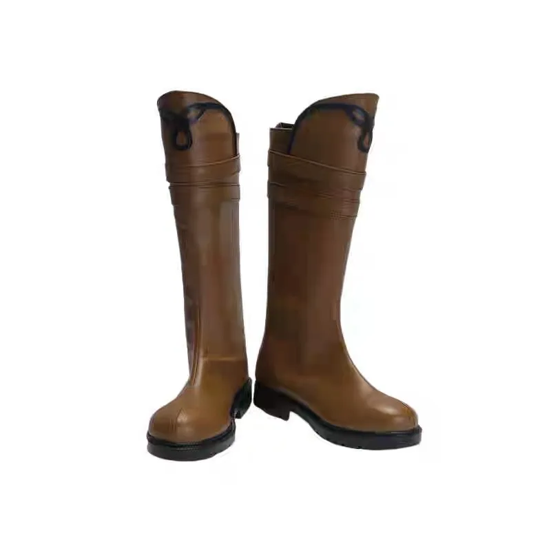 レディネロヴァージルダンテコスプレ靴ゲームコスプレ男性女性黒茶色赤ブーツヴァージルダンテコスプレ靴カスタマイズ