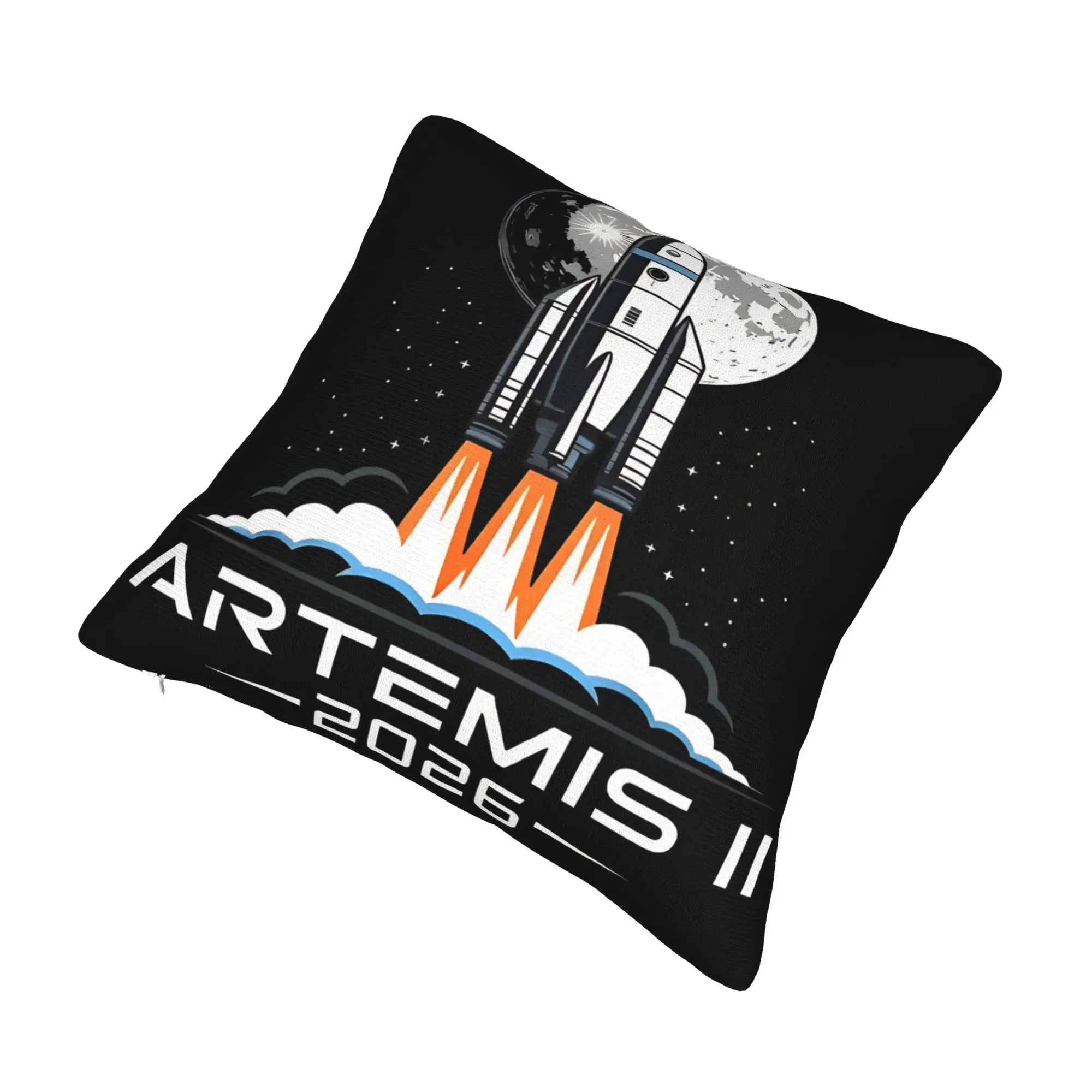 Artemis II Mission To The Moon 2026 Artemis 2  Pillow Cover Soft Cushion Cover Gift  Throw Pillow Case Cover Home Multi Size
