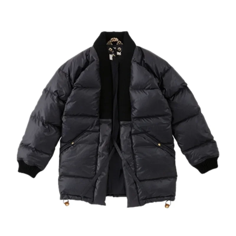 

Original Japanese Taoist Robe Jacket Fashionable Down Coat Men's Cotton Padded Non-visvim Dcdt Thick Parka New Arrival