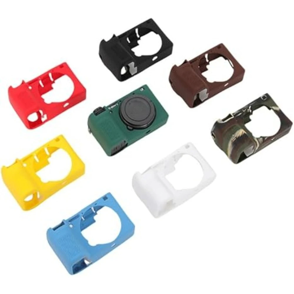 

For Sony A5000 A5100 A6000 Silicone cover camera Shell micro-single soft pack, protective cover + free tempered film