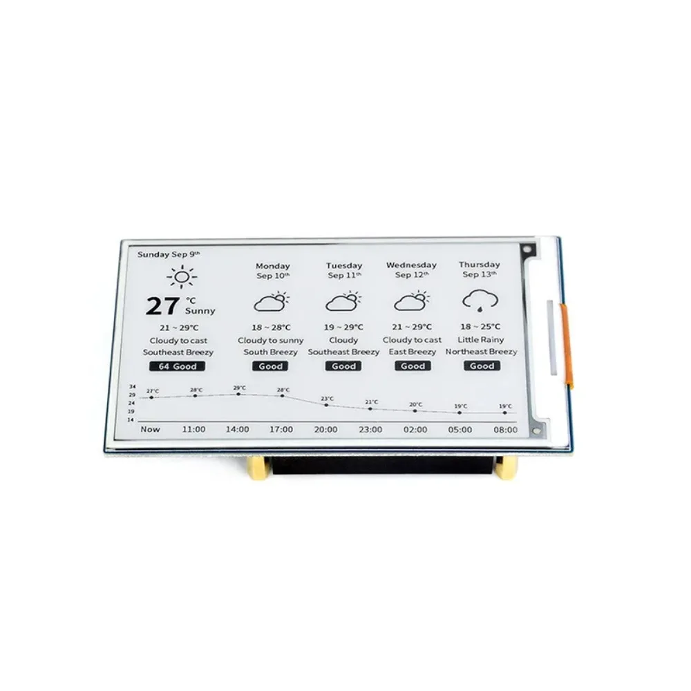 4.26 e-paper/modul hitam putih 800 × 480 Pixel SPI untuk Label rak dapat terhubung ke Raspberry Pi 40PIN \ Jetson Nano \ RDK X3 \ STM32