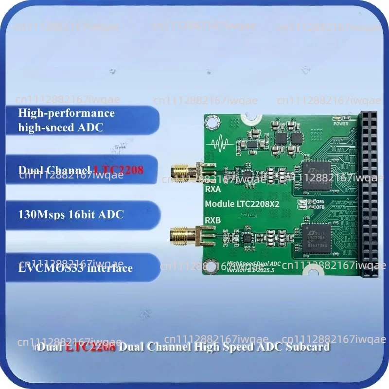 Dual Channel High Speed ADC Module - LTC2208 Arbitrary Waveform Acquisition Board