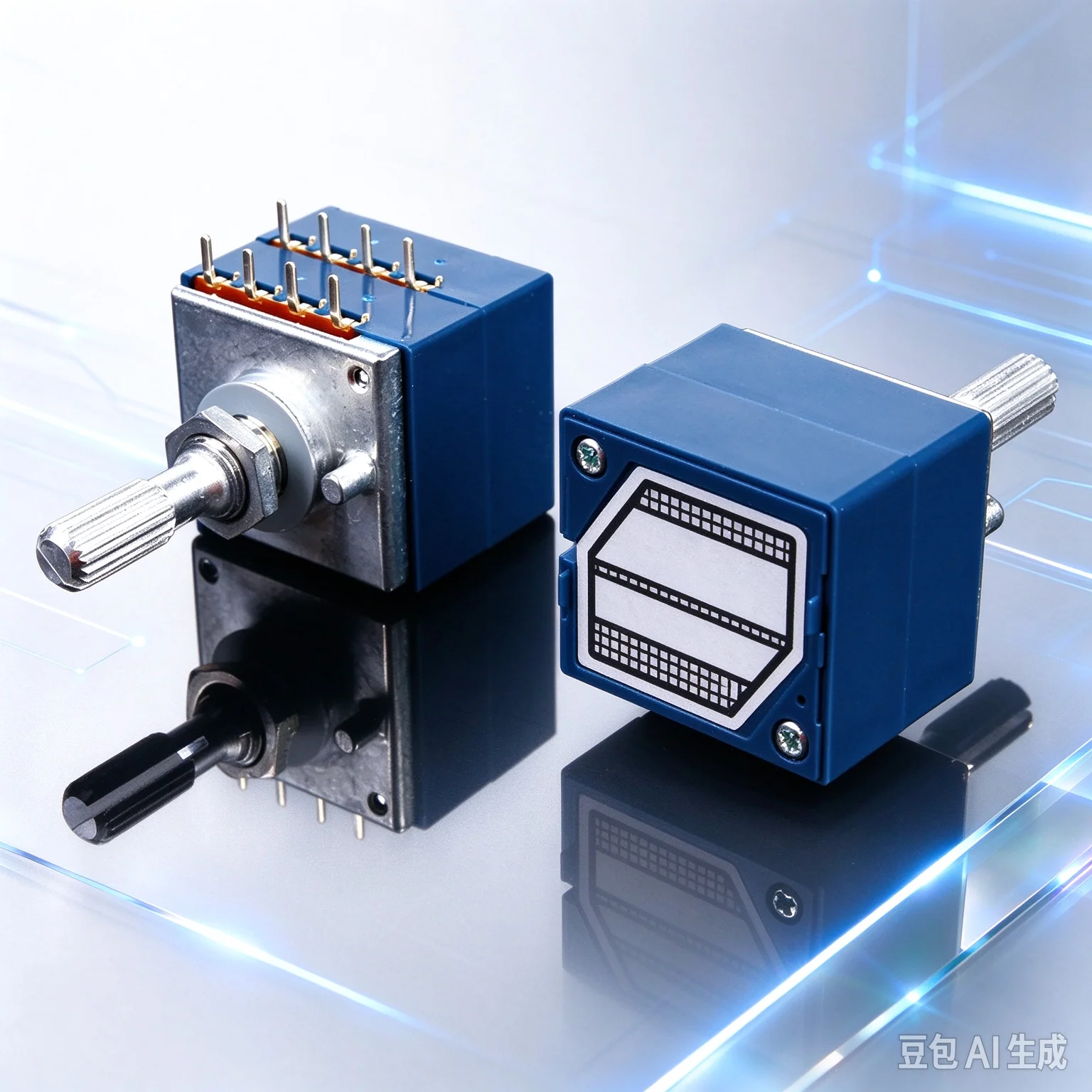 Potentiometer for ALPS 27 Type 8Pin Dual 50KA 100KA With Tap Loudness Shaft 25MM 1 Pack