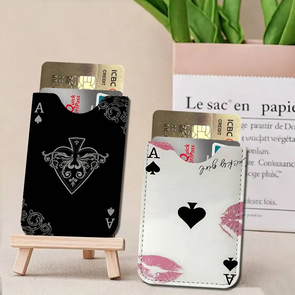 Ace of Spade Credit ID Business Card Holder, Practical Pocket Gift for Outdoor Driving & Daily Use