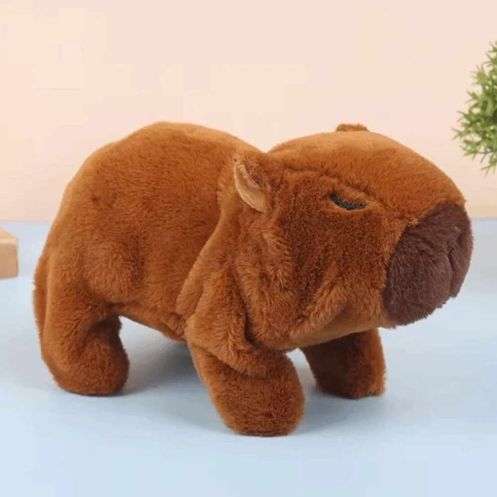 

Walk Squeak Electronic Plush Capybara Toy Can Walking Glowing Light Running Singing Capybara Lovely Cute Capybara Action Figure