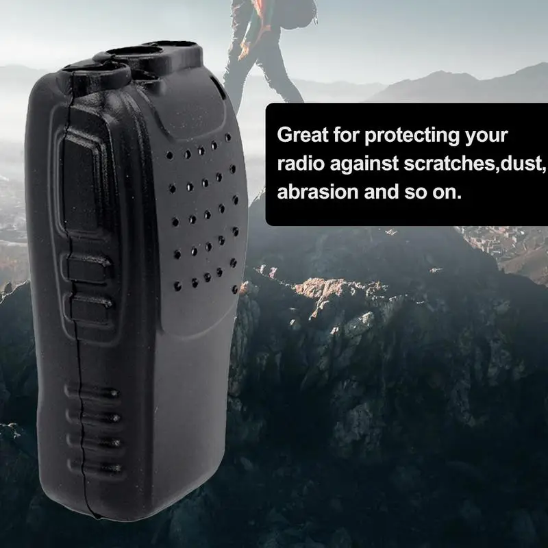 Handheld Soft Silicone Case Protective Cover For Baofeng BF888S OX Radio Walkie Talkie Interphone Holster Carry Bag For Hunting