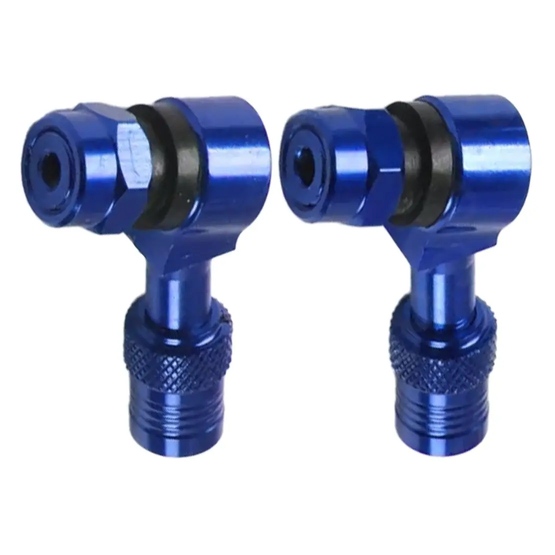 1 Pair CNC Aluminum Alloy Wheel Tire Stem Tubeless Valve Fit for Suzuki Hayabusa GSXR600 GSXR750 GSXR1000 Blue