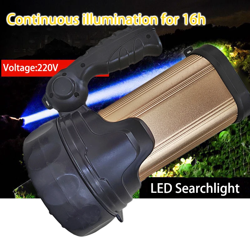 

Portable High Power LED Flashlights Q8 Beads Rechargeable Powerful Spotlight Outdoor Searchlight Camping Lamp