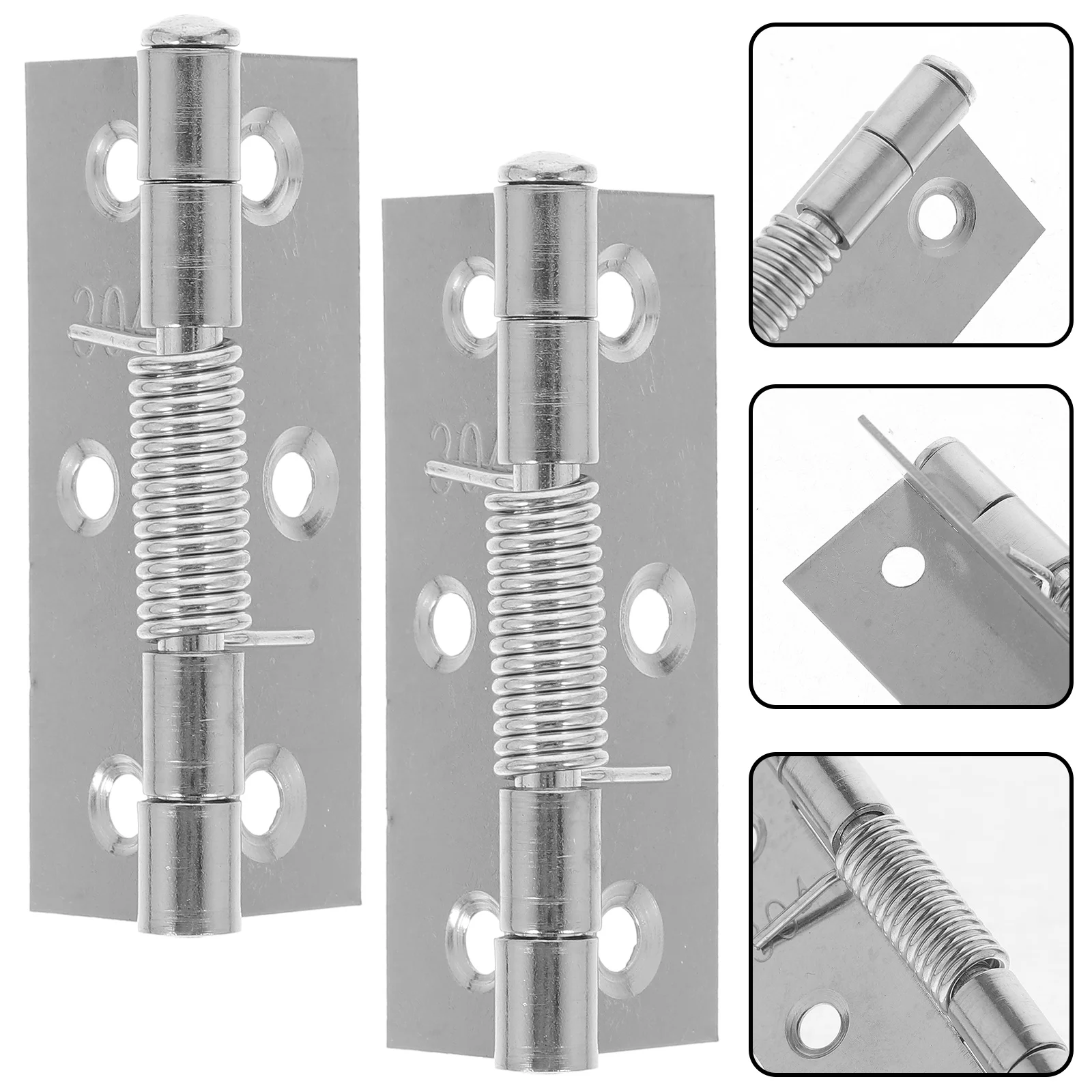 

8Pcs Automatic Door Hinges Self Closing Stainless Steel Durable Easy Install for Furniture Bookcase Closet Cabinet Wardrobe