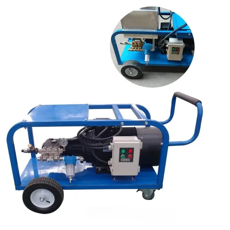 Industrial Rust Paint High Pressure Cleaning Machine High Power Pipe Descaling Sewer Cleaning and Dredging