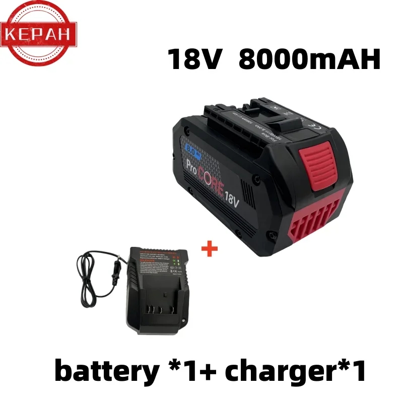 18v 8AH For BOSCH Professional 18V 21700 Battery ProCORE 18V Li-ion Replacement for BAT609 BAT618 with bms