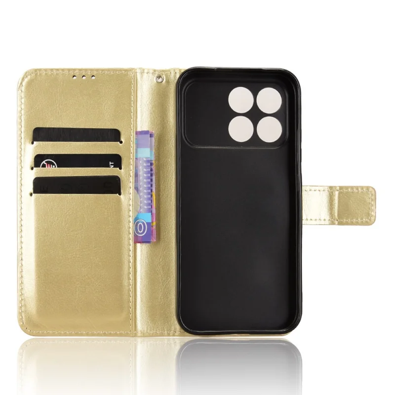 حافظة جلدية فاخرة بحامل كتب لهاتف Xiaomi Poco F8 Pro 2025 حافظة هاتف واقية مع وظيفة الحامل #3