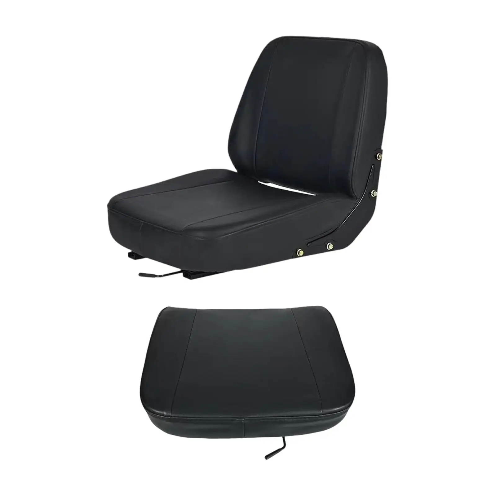 Forklift Seat Reliable Comfortable Convenient PU Leather Waterproof Replace for