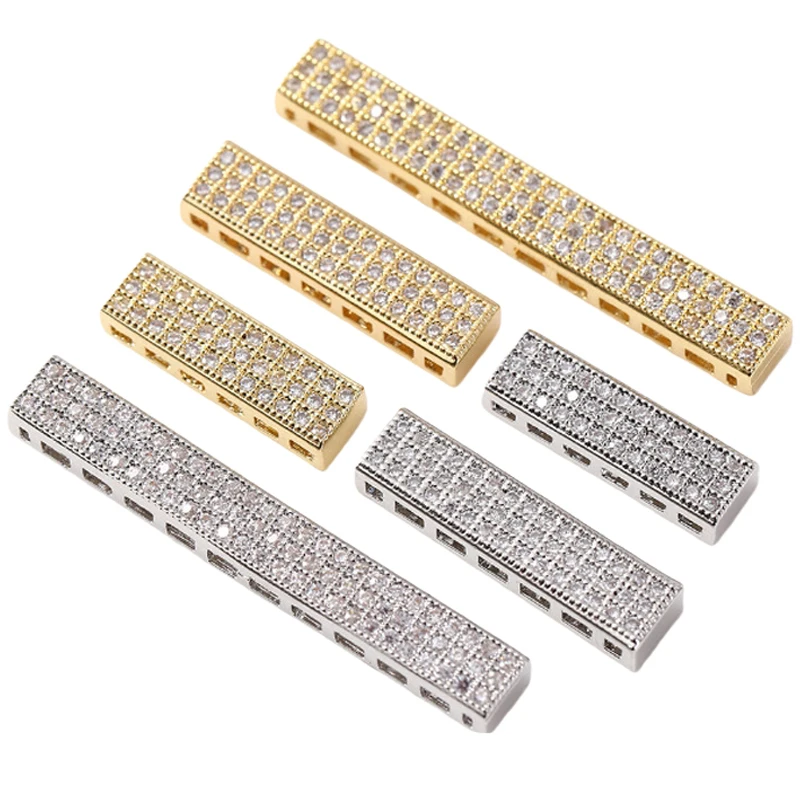 Juya DIY Needlework Jewelry Components Multiple Rows Metal Separator Spacer Bars For Natural Stone Pearls Beading Jewelry Making