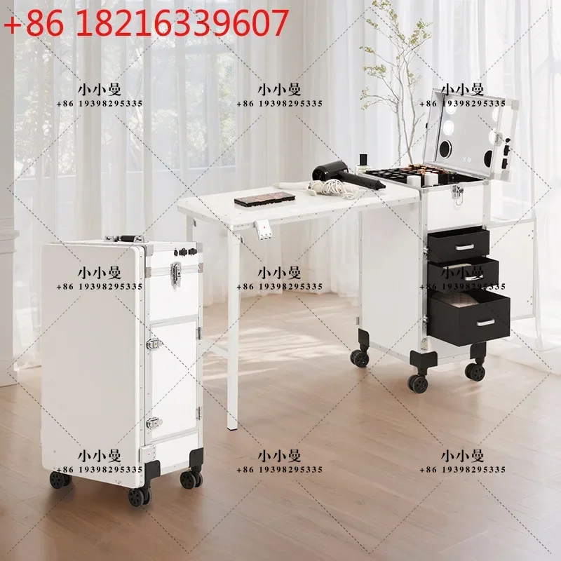 YAO Foldable Storage Nail Table Multifunctional Modern Large Capacity Design Manicure Tables Simple Rustic Mesa Plegable Furnitu