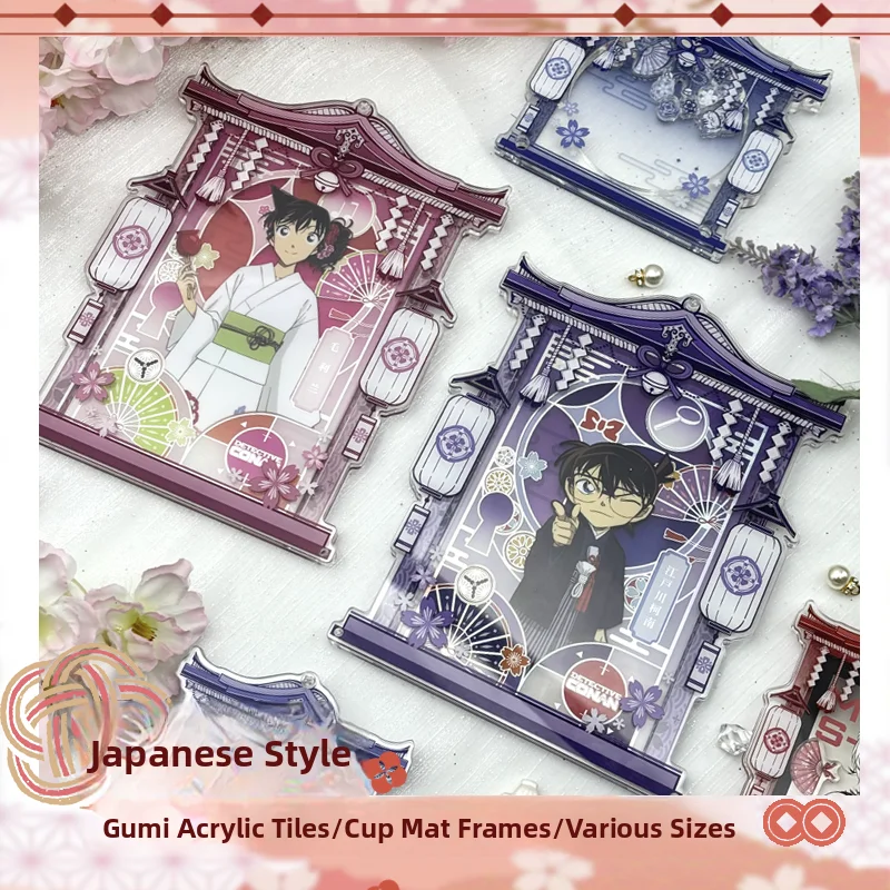 Original Acrylic Gift Coaster Postcard Frame 75mm Storage Display Beverage Mat Valley Beauty Toy from He Feng Shengma