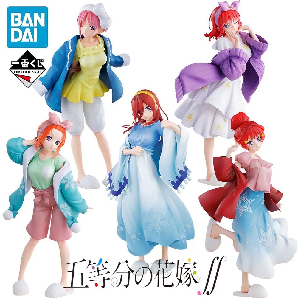 In Stock BANDAI Ichiban KUJI The Quintessential Quintuplets Ichika Nino Miku Yotsuba Itsuki Anime Action Figures Model Toy Gift