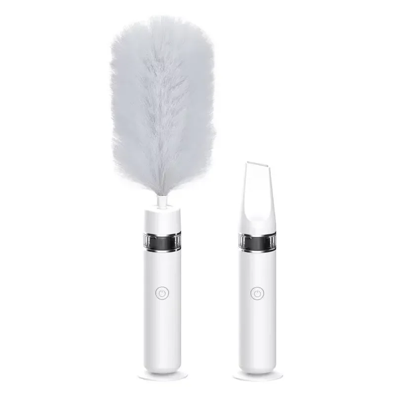 3-in-1 Wireless Electric Handheld Dust Duster 360 Rotation 2-Speed USB Charging Bagless LED Light Car Garage RV