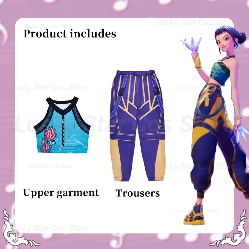 

Girls Zoey Cosplay Girl Group Rumi Kids Costume Mira Outfit Favorite Stage Performance Clothes Halloween Animated Movie Dress Up