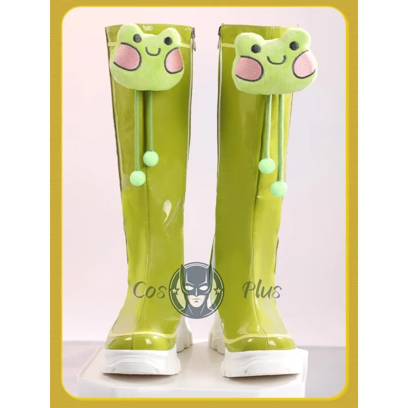 Chubasquero Mei Ling Zhou juego sobre reloj Mei disfraz de Cosplay conjunto completo serie de baile de lluvia traje de baile ligero peluca mujer fiesta Halloween