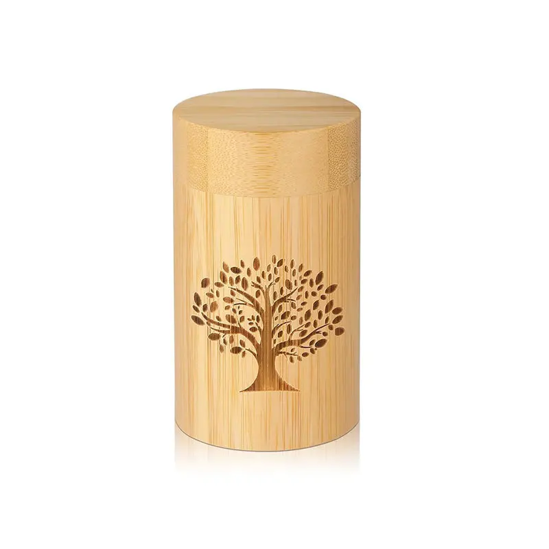 شجرة الحياة التذكارية المصنوعة من الخيزران، صندوق جنازة للحيوانات الأليفة، مادة صديقة للبيئة #5