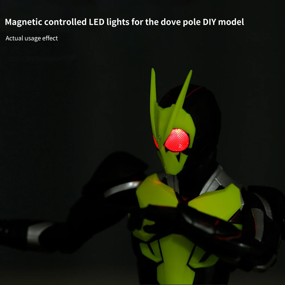 Mini Super Brightness Magnetron LED Light DIY Model Lamp Toys Magnetic Control Switch Animation Plus Light Model Wireless Light