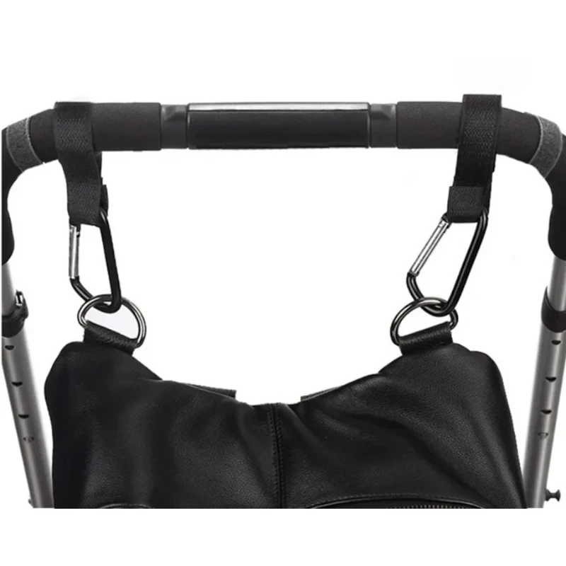 2PCs baby stroller hook clip aluminum alloy carabiner cart organizer diaper bag shopping pram hook hanger stroller accessories