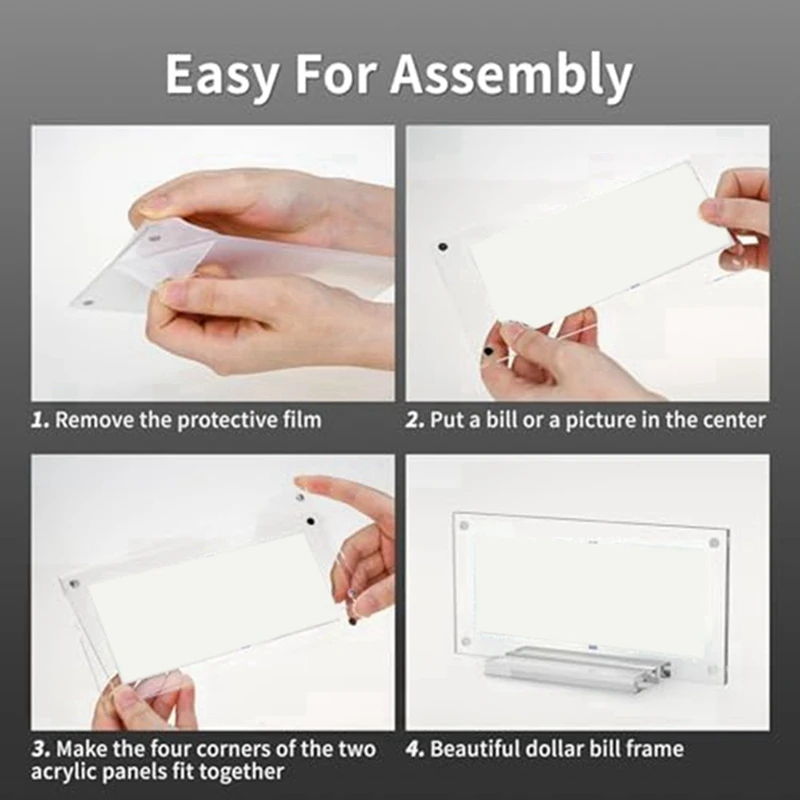 Dollar Bill Frame, Dollar Bill Holder, Cash Note Protective Cover For Collectors