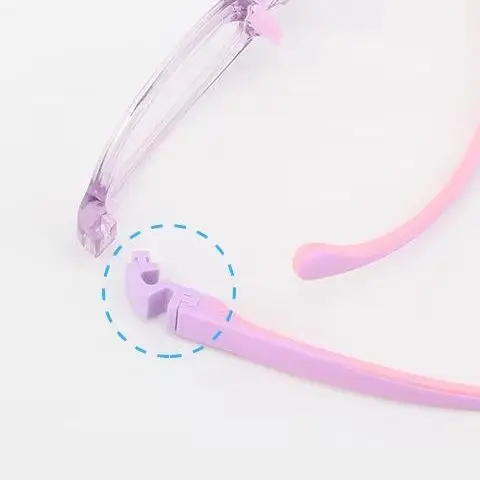 

Children's Silicone Glasses Legs Glasses Arm Anti-Slip Snap-on Eyeglasses Arm Replacement Multiple Color Silicone Glasses Legs