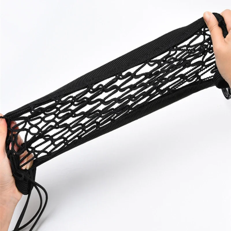 Nowy Czarny Organizer Samochodowy na Oparcie Fotela Elastyczna Siatka Samochodowa Torba Przestrzeń na Bagaż Kieszeń do Samochodu 30*25CM