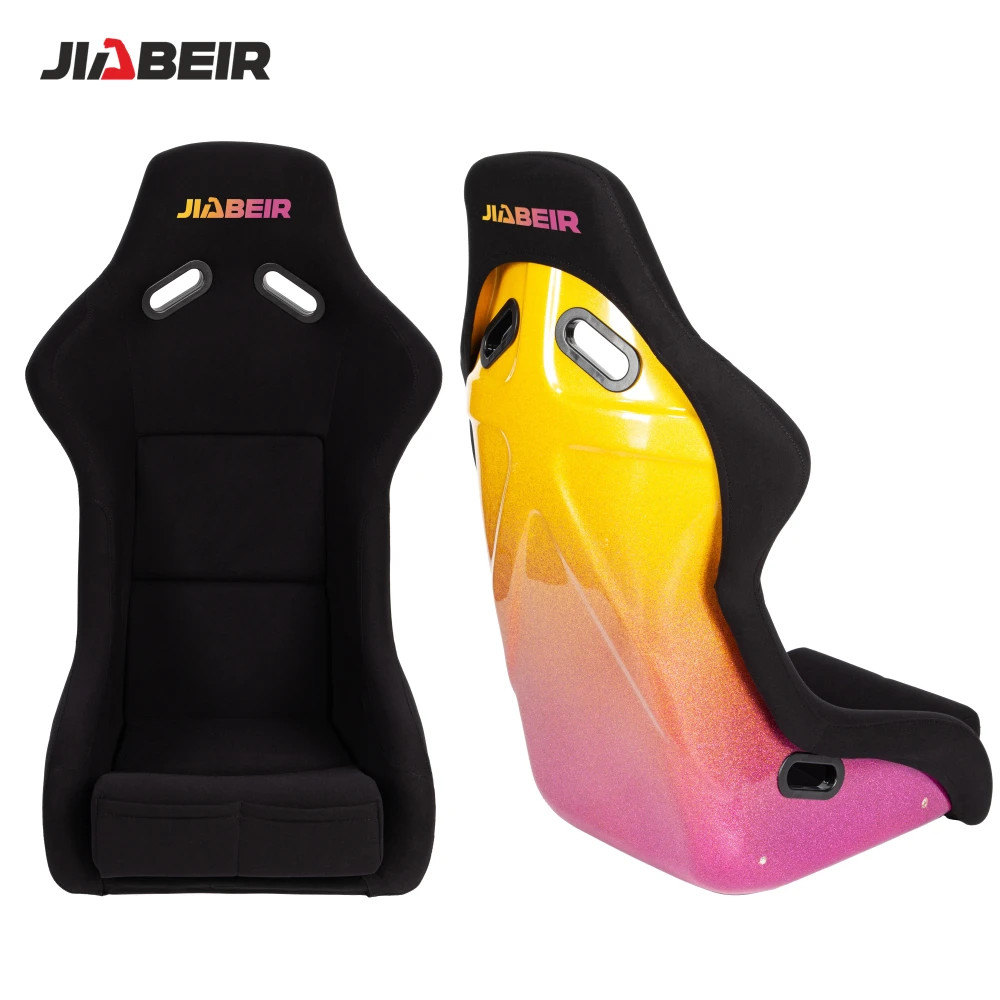 JBR1022BP Newest Fiberglass Fabric Bucket Back Car Use Racing Seats