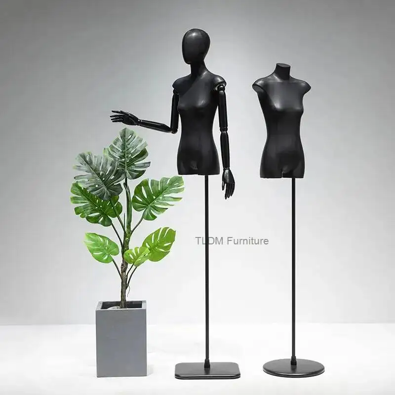 

Женский манекен для одежды, демонстрационная форма из искусственной кожи для женских платьев, полноразмерный манекен для магазина с подставкой JT40M
