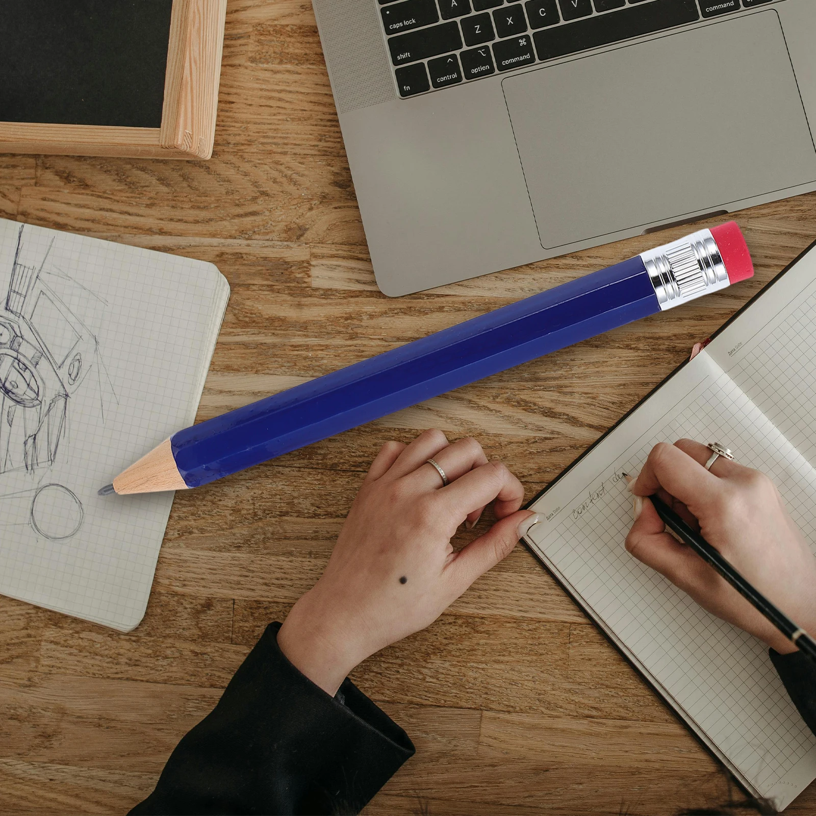 

2 Pcs Giant Large Pencil Pencils Bulk Back to School Jumbo Colored for Funny Big Kids with Eraser Preschool