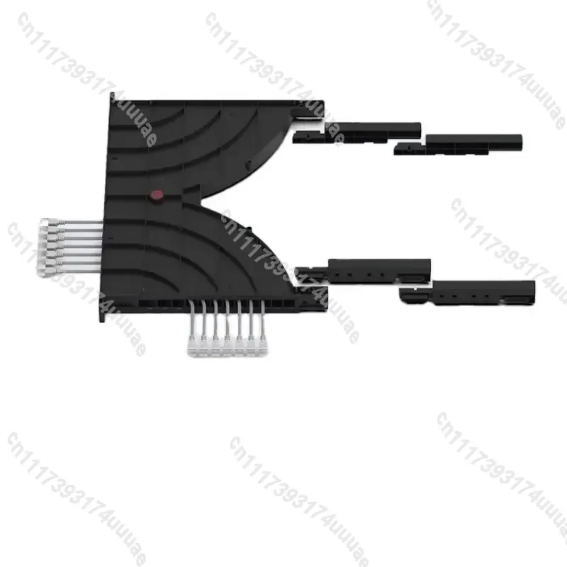 24 Hole Horizontal Cable Management Tray Channel Type Wire Organizer for Server Rack Data Center Cabinet Network Patch Panel