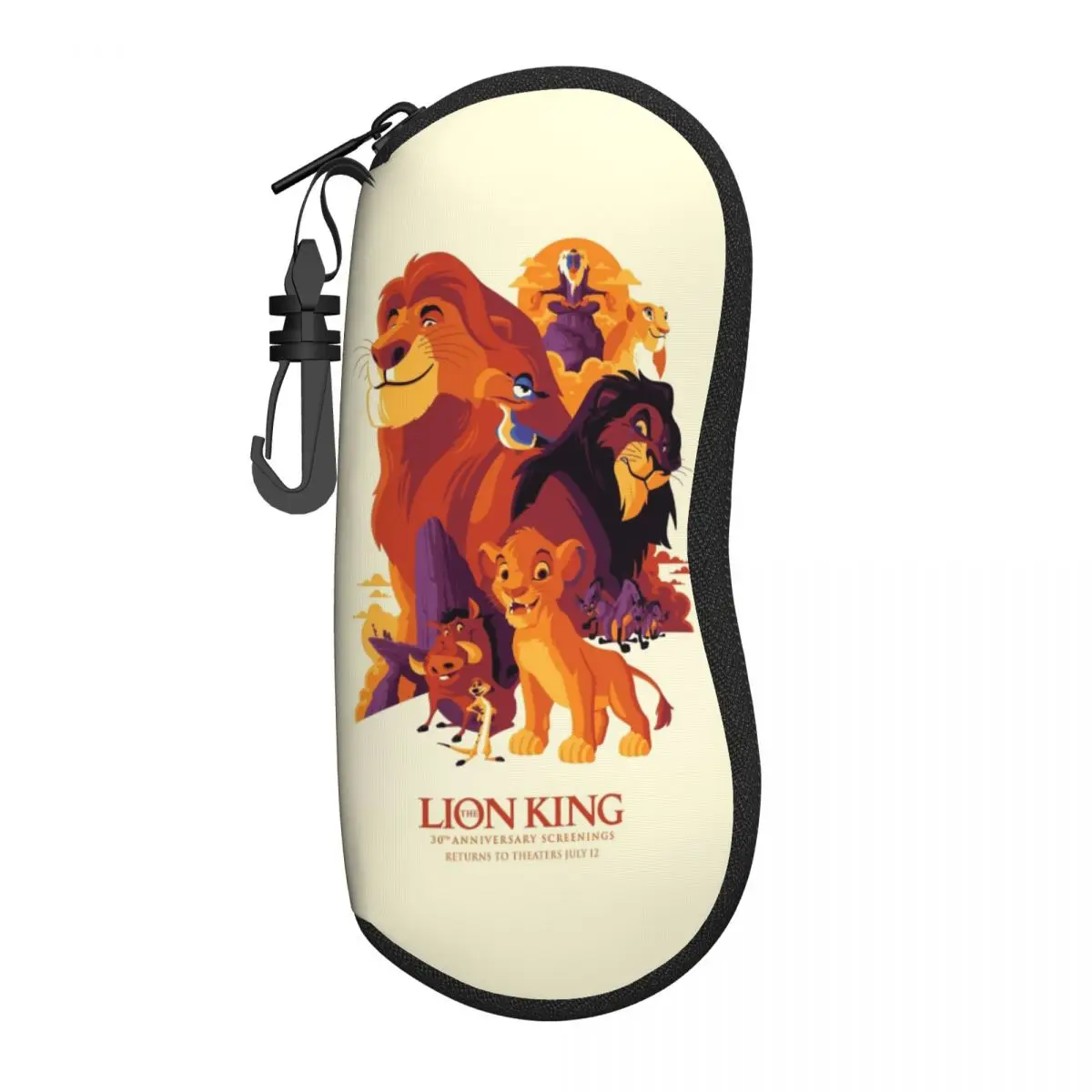

Custom The Lion King Cartoon Sunglasses Soft Case Neoprene Zipper Shell Eyeglass Case Custom Protective Box For Glasses