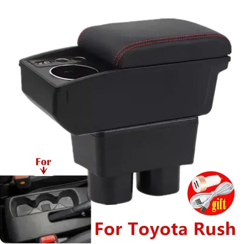 

Central armrest box For TOYOTA RUSH Armrest Box For Toyota Avanza Rush Car Armrest box Storage box cup holder Dedicated Retrofit