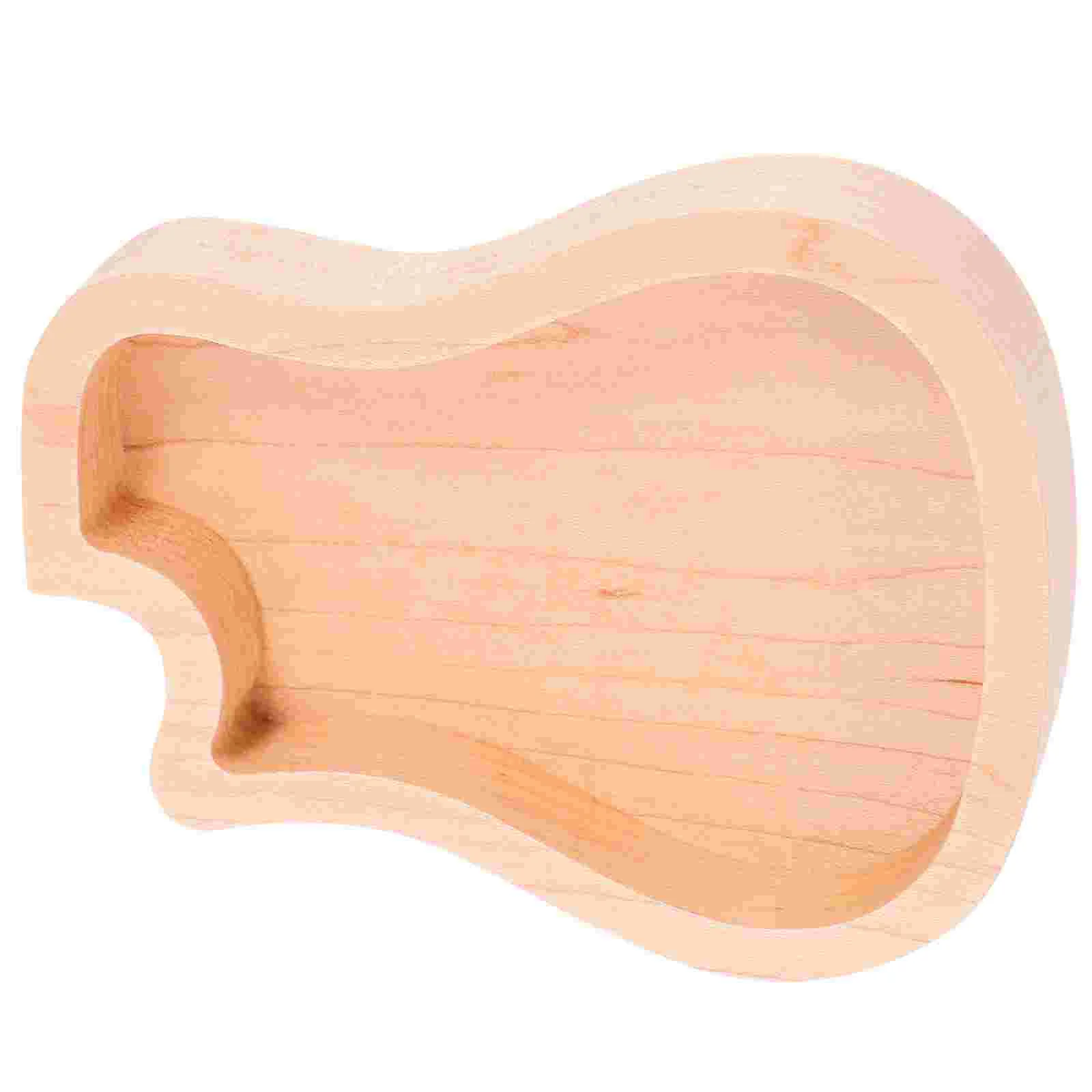 

Guitar-shaped Guitar Plectrum Box Maplewood Guitar Pick Storage Case for Standard Pick Jazz Pick (Light Brown)