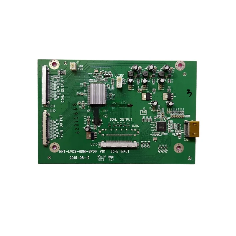 For Honghe Adapter Frequency Multiplier Board 7061 6560E 7535EF Board Number HHT-LVDS-HDMI-SPDIF V01