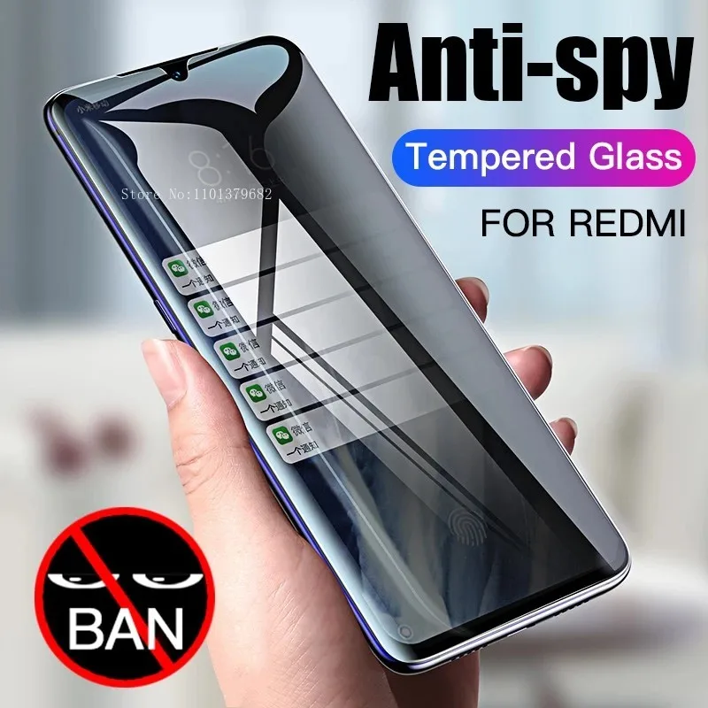 

Privacy Tempered Glass Xiaomi Redmi 13C 12C 12 A2 10 A1 10C 10A 9T 9 9A 9C 8A Note 12 Pro Speed 12T 11T Pro+ 11 10 9 7 8 Pro