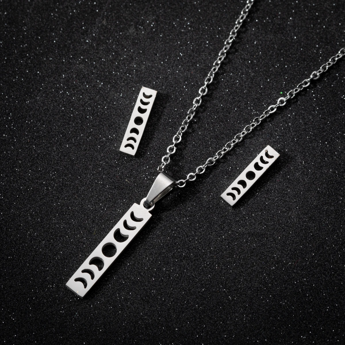 Fashion Tiny Star Moon Jewelry Accessories Set For Women Tragus Piercing Stainless Steel Necklace Romantic Gifts Joyas Mujer