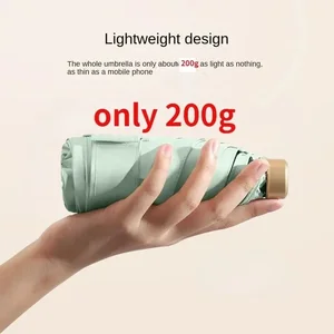 Mini, Cep, Vinil, Katlanır Şemsiye, UV Koruma, Uv ışınları, Güneş Gölge, Cep, Şemsiye, Kapsül Balkon için 6 büyük satış şemsiyesi-no. 4
