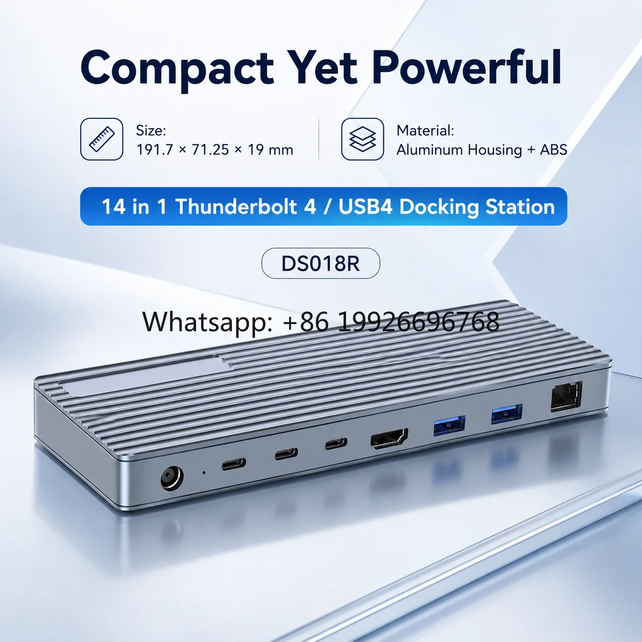 14-in-1 Thunderbolt 4 / USB4 Docking Station 40Gbps Dual 8K*60Hz HDMI+TB4 2.5G RJ45 90W PD USB-C Hub SD/TF UHS-II Power Switch