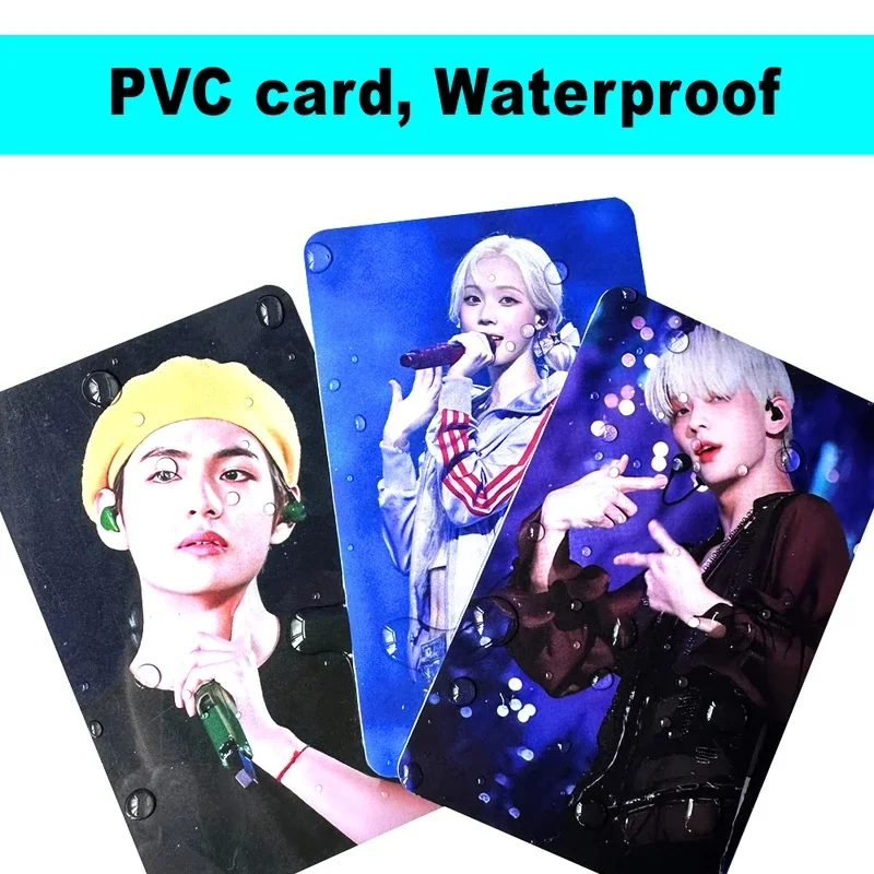 Custom PVC Photocard Kpop PhotoCards Lomo Business Personalized Album Photo Cards Gift Free Design QR Code Waterproof
