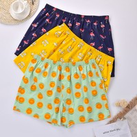 Men Underwear Boxers Shorts Cotton Sleep Underpants High Quality Brands Short Printed Loose Comfortable Homewear Men's Panties